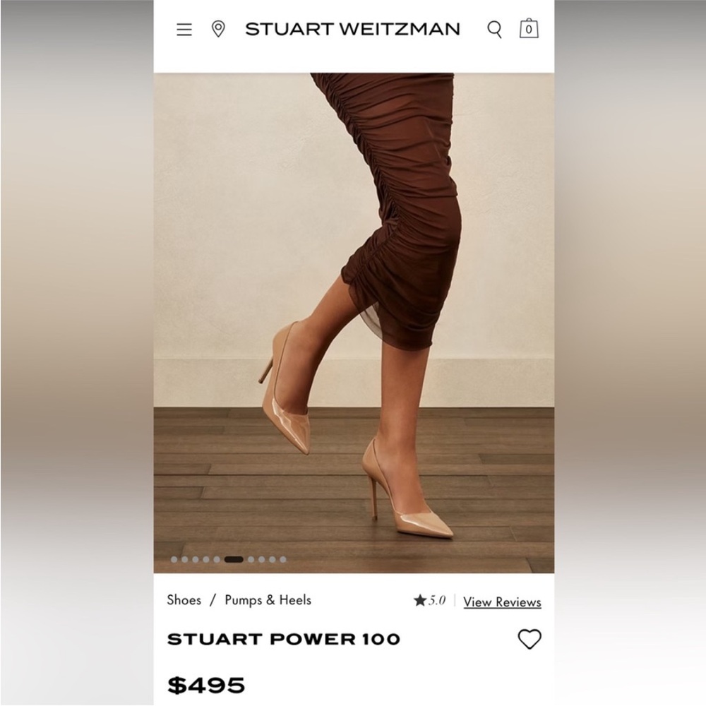 Stuart Weitzman Cream Heels - Picture 6 of 16